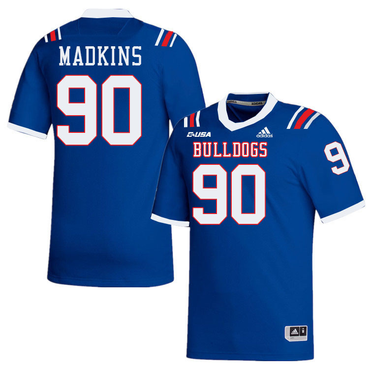 Jayden Madkins Louisiana Tech Jersey,LA Tech Bulldogs Football Jerseys,Uniforms,Gears-Blue